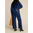 thumbnail image 2 of ELOQUII Women's Plus Size Western Detail Denim Jumpsuit, 2 of 2