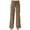 Coffee, variant on Womens Casual Pants for Summer Women's Solid Color Strapped Pockets Loose Casual Wide Leg Casual Pants Pants, Size XXL