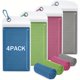 thumbnail image 1 of QUTETN 4 Pack 40"x12" Cooling Towels, Soft Breathable Ice Towel for Neck and Face, Microfiber Workout Towels for Gym Sweat, Chilly Sports Towel for Yoga, Golf, Running, Hiking & More Activities, 1 of 4