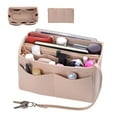 thumbnail image 2 of Women Make up Organizer Felt Insert Bag For Handbag Travel Inner Purse Portable Cosmetic Bags Fit Various Brand Bags, 2 of 17