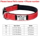 thumbnail image 3 of Collares de nailon reflectantes ajustables para perros con etiqueta de identificación con nombre grabada personalizada, collar luminoso personalizado para cachorros, collar unisex grande, 3 of 5