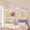 Purple, variant on Sturdy Canopy Bed Frame with Headboard & Footboard, Upholstered Twin Bed Frames with Arched Mosquito Net Poles, Sturdy Metal Slats, No Box Spring Needed, Easy Assembly