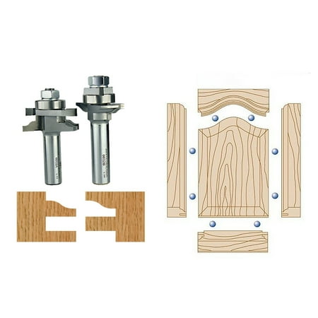 Whiteside 6002 Ogee Stile Rail Router Bit Set And 100 Pk