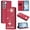 Red, variant on Leather For Samsung Galaxy S26 5G Case 【RFID Blocking】Ballet Girl Flip Wallet Leather Case With Card Holder Magnetic Closure Phone Cases Cover,Green,For Galaxy S26 5G