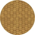 thumbnail image 1 of Ahgly Company Machine Washable Indoor Square Transitional Dark Bisque Brown Area Rugs, 3' Square, 1 of 7