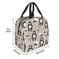 thumbnail image 4 of Kdxio Cartoon Bear Brown Print Insulated Lunch Bag,Reusable Tote Lunch Box for Women Men,Leakproof Cooler Lunch Bags for Work Office Travel Picnic, 4 of 6