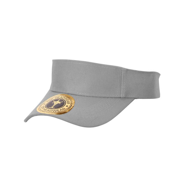 Visière Vierge Ajustable, Gris