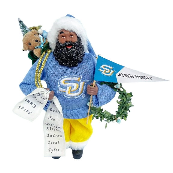 Southern University Jaguars 12" Proud Santa