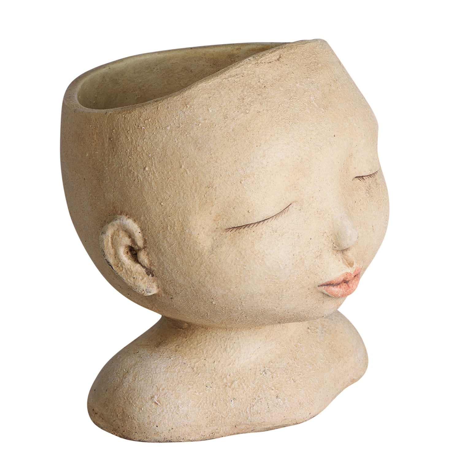 Ear Rings Neck Drape The Goddess Pot Custom Planter Head Bundle: GODDESS Oshun & Mbaba Includes Flower Pot Base