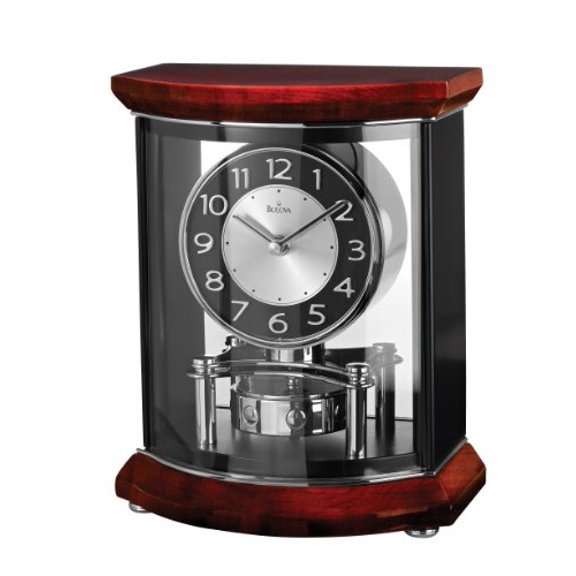 Gentry Contemporary Mantel Clock with Rotating Pendulum