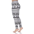 thumbnail image 3 of White Mark Women's Holiday Print Leggings, 3 of 5