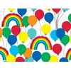 Pack of 1, Rainbow Party Wrapping Paper 26" x 833', Full Ream Roll for Holiday, Party Favor, Kid's Birthday, Event Celebration, Made in USA