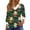 Mint Green, variant on LEBONYARD Women's Trendy Round Neck Chic Plush Collar Cuff Christmas Printed Long Sleeve Loose Fitting Casual Warm Regular Pullover Sweatshirts