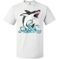 thumbnail image 3 of Inktastic Great White Shark Jumping T-Shirt, 3 of 5