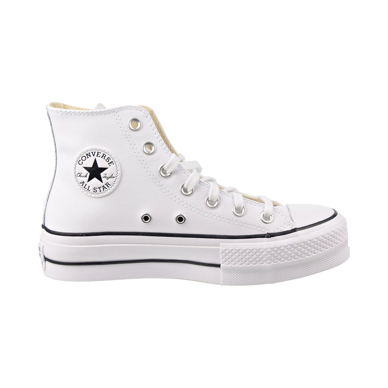 Más que nada captura isla Women's Converse Chuck Taylor All Star Leather Lift Hi Top Sneaker -  Walmart.com