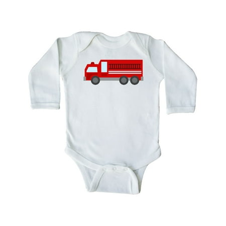 

Inktastic Fire Truck (Red) Gift Baby Boy or Baby Girl Long Sleeve Bodysuit