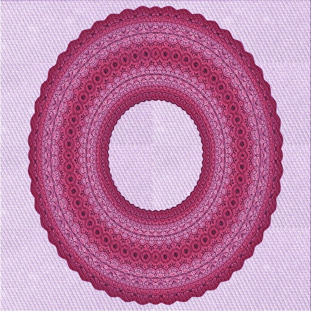 Ahgly Company Tapis d'Intérieur Carré à Motifs Limonade Rose, 6 Pieds Carré