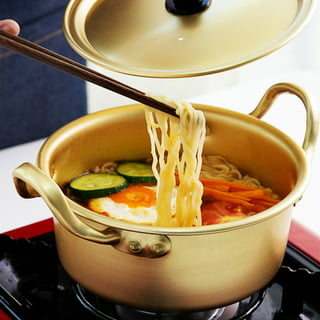 BESTonZON 3pcs Enamel Cooking Pot Small Stockpot with Glass Lid Vintage  Stew Pot Cookware with Dual Handle Floral Ramen Bowl for Kitchen Camping