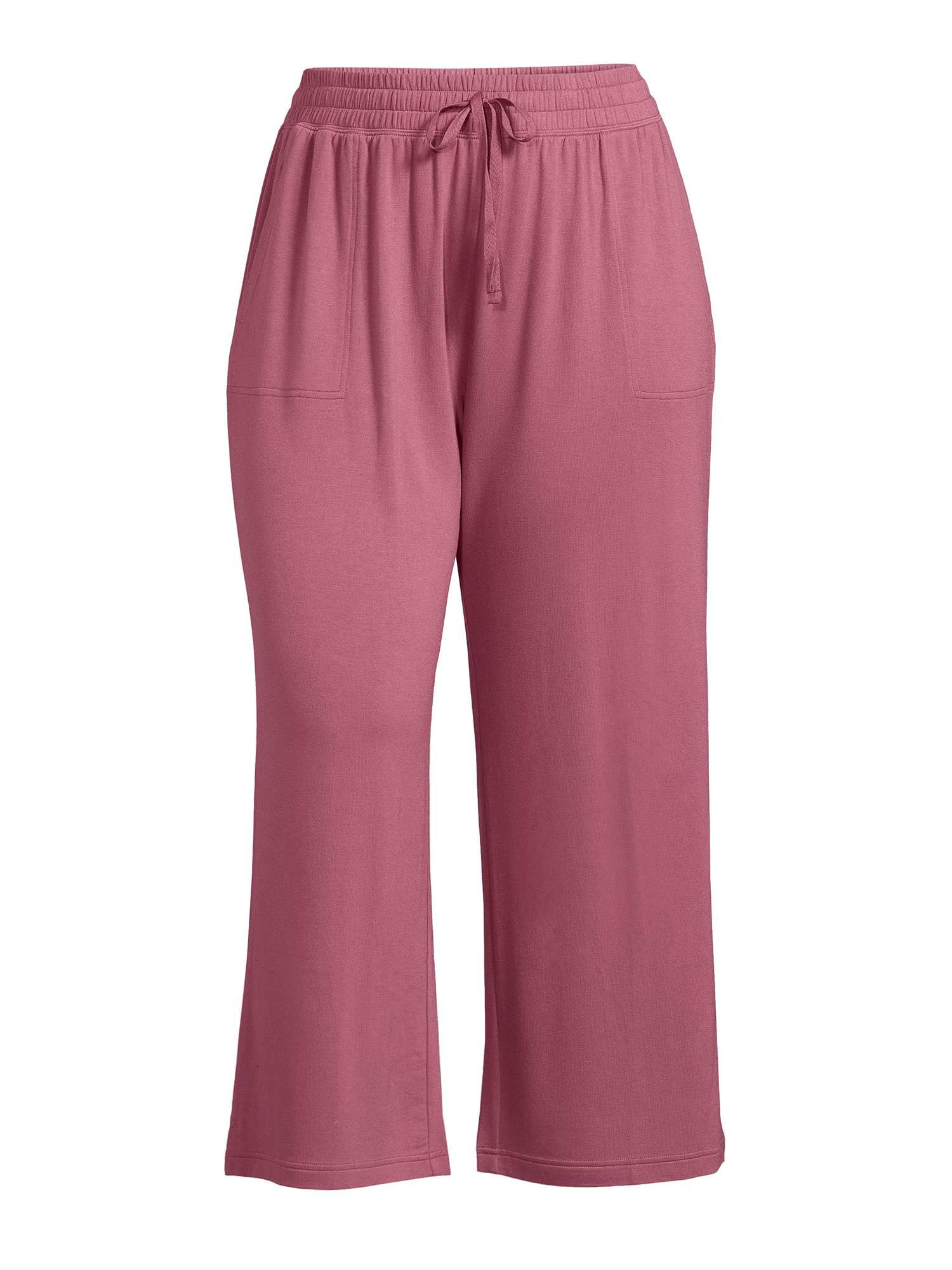 Terra & Sky Women's Plus Size Wide-Leg Knit Pants