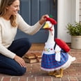 thumbnail image 5 of Porch Goose Back to School Outfit with Abc Dress and Red Apple Hat, Fall Outdoor Decorations for Porch and Patio, Back to School Decor for Garden, 5 of 6