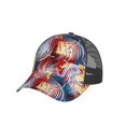 thumbnail image 6 of Lsque Hawaiian Style Printed Trucker Hat - Baseball Cap for Men Women - Breathable Mesh Side, Adjustable Fit - for Casual Wear, 6 of 7