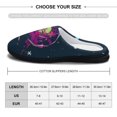 thumbnail image 2 of Invader Zim Fuzzy Cotton Slippers For Mens Winter Cotton Lightweight Anti-slip Rubber Sole Slippers House Open Back Slippers Closed Toe Slippers, 2 of 9