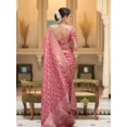 thumbnail image 5 of Designer Sari Bollywood Bridal Silk Saree Blouse South Indian Ethnic Ready Made With Blouse ( Xl - 44), 5 of 5