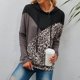 thumbnail image 2 of Moda mujer casual manga larga con capucha leopardo patchwork señoras tops sudaderas Fridja  hkj4895, 2 of 6
