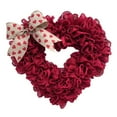 thumbnail image 2 of 15.75'' Valentines Wreath Wall Hanging Heart Wreath Decorative Ornaments Garland, 2 of 8