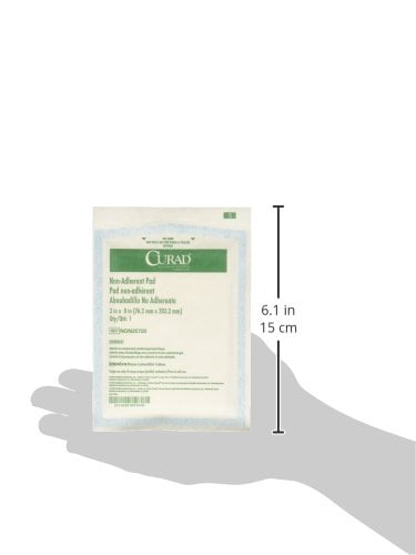 Curad Sterile Non-Adherent Pad, 3"x8" (Pack of 50) - Walmart.com