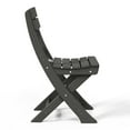 thumbnail image 4 of WestinTrends Malibu HDPE Outdoor Patio Modern Folding Dining Chair, Gray, 4 of 15