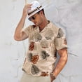 thumbnail image 5 of HAOMEILI Men's Hawaiian Shirt Short Sleeve Floral Button Down Shirts Tropical Holiday Beach Shirts, 5 of 7