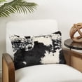 thumbnail image 3 of Urban Faux Cowhide Poly Filled Throw Pillow, 3 of 3