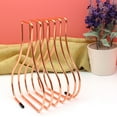 thumbnail image 3 of MLINS  2 Pcs Book Holders Bookend Desktop Shelf Bookends Rose Gold, 3 of 7