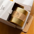 thumbnail image 3 of Vela Pillar MOZEAL, extra grande, color dorado metalizado, sin perfume, 3 of 5