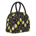 thumbnail image 2 of Vsdgher Insulated Lunch Bag Simple Bento Cooler Bag Lunch Tote Bag , Suitable for picnics, school, work (Lavender Flowers Print ), 2 of 5