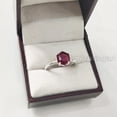 thumbnail image 3 of Hexagon Ruby Ring, 925 Sterling Silver Ring, Women Ring, Hydro Ruby Ring, July Birthstone, Christmas, Thanksgiving, Tiny Dainty Ring, Handmade, Statement Jewelry, Anniversary, 3 of 8