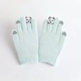thumbnail image 4 of Cute Panda Winter Knitted For Touchscreen Riding Five Finger Thermal Mittens Windproof Cold Weather, 4 of 4
