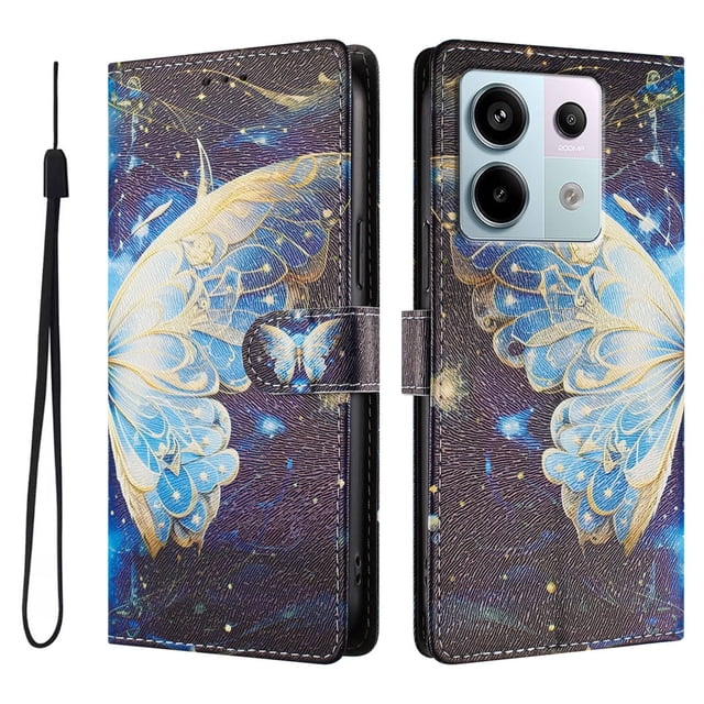 FOXDOCK Funda Tipo Cartera para Xiaomi POCO X6 5G con Soporte y Correa – Diseño de Patrones Lindos