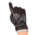 thumbnail image 3 of Men Sheepskin Leather Gloves Outdoor Sport Warm Wool Lined Vintage Daily Dress Driving Gloves, 3 of 5