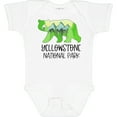 thumbnail image 3 of Inktastic Yellowstone National Park Mountains and Bear Shape Boys or Girls Baby Bodysuit, 3 of 5