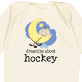 thumbnail image 4 of Inktastic Dreaming About Hockey Boys or Girls Long Sleeve Baby Bodysuit, 4 of 5