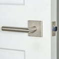 thumbnail image 3 of Viaggio Qadmhmmod_Prv_238_Rh Quadrato Hammered Right Handed Solid Brass Privacy Door Lever, 3 of 7