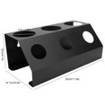 thumbnail image 4 of Soda Bottle Drainer Tabletop 3 Holes Bottles Draining Rack with Pad for Kitchen Dining RoomBlack, 4 of 5