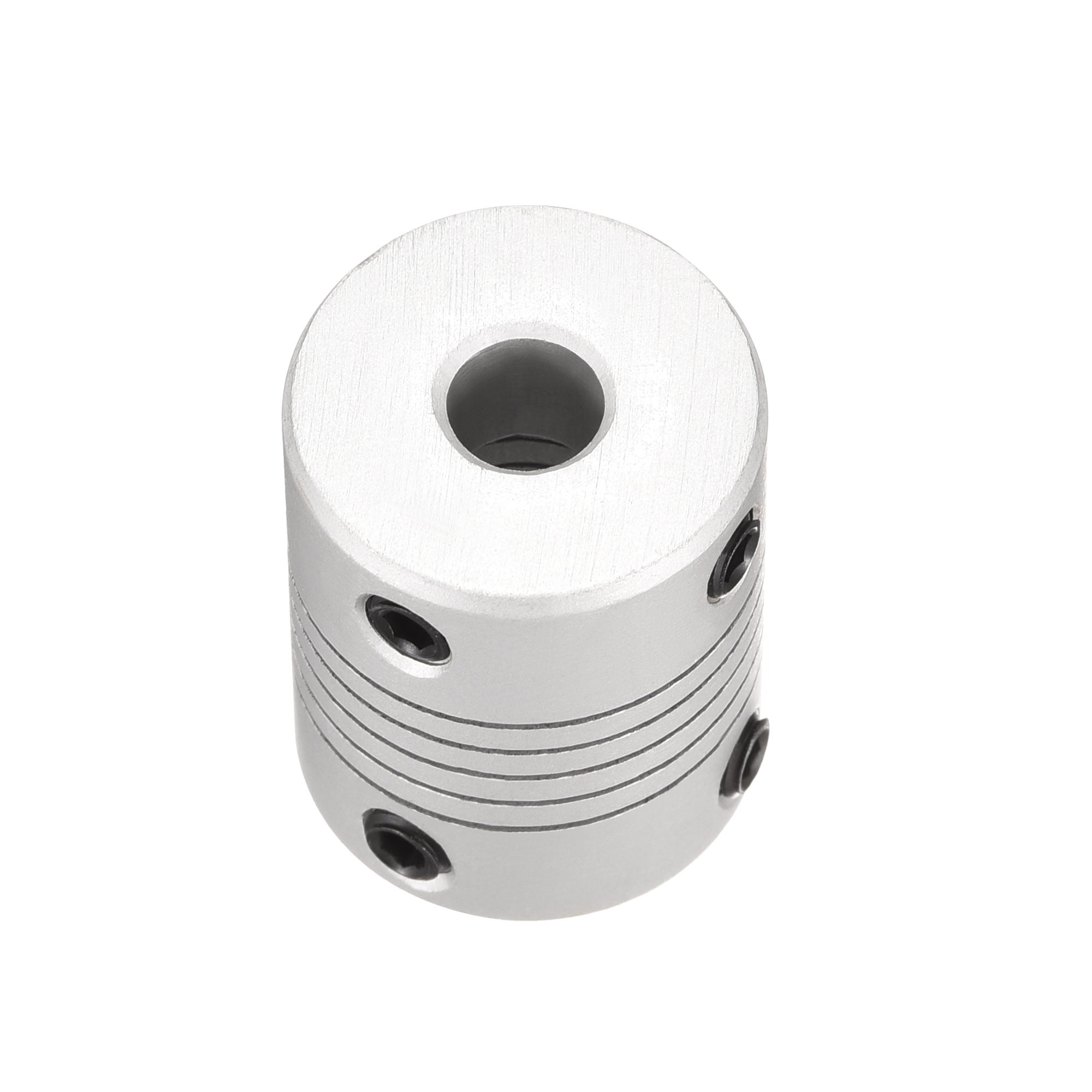 uxcell 6mm to 9mm Aluminum Alloy Shaft Coupling Flexible Coupler Motor Connector Joint L25xD19 Silver,5pcs 