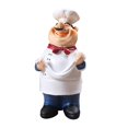 thumbnail image 2 of Figuras de chef,Figuras de chef de cocina,Decoración de chef de cocina,Estatua del chef de cocina,Figuras de Chef decoración de cocina, 2 of 9