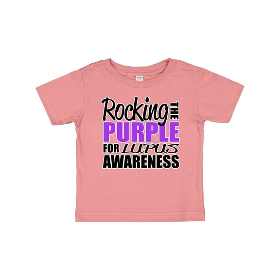 Inktastic Rocking The Purple for Lupus Awareness Boys or Girls Baby T-Shirt