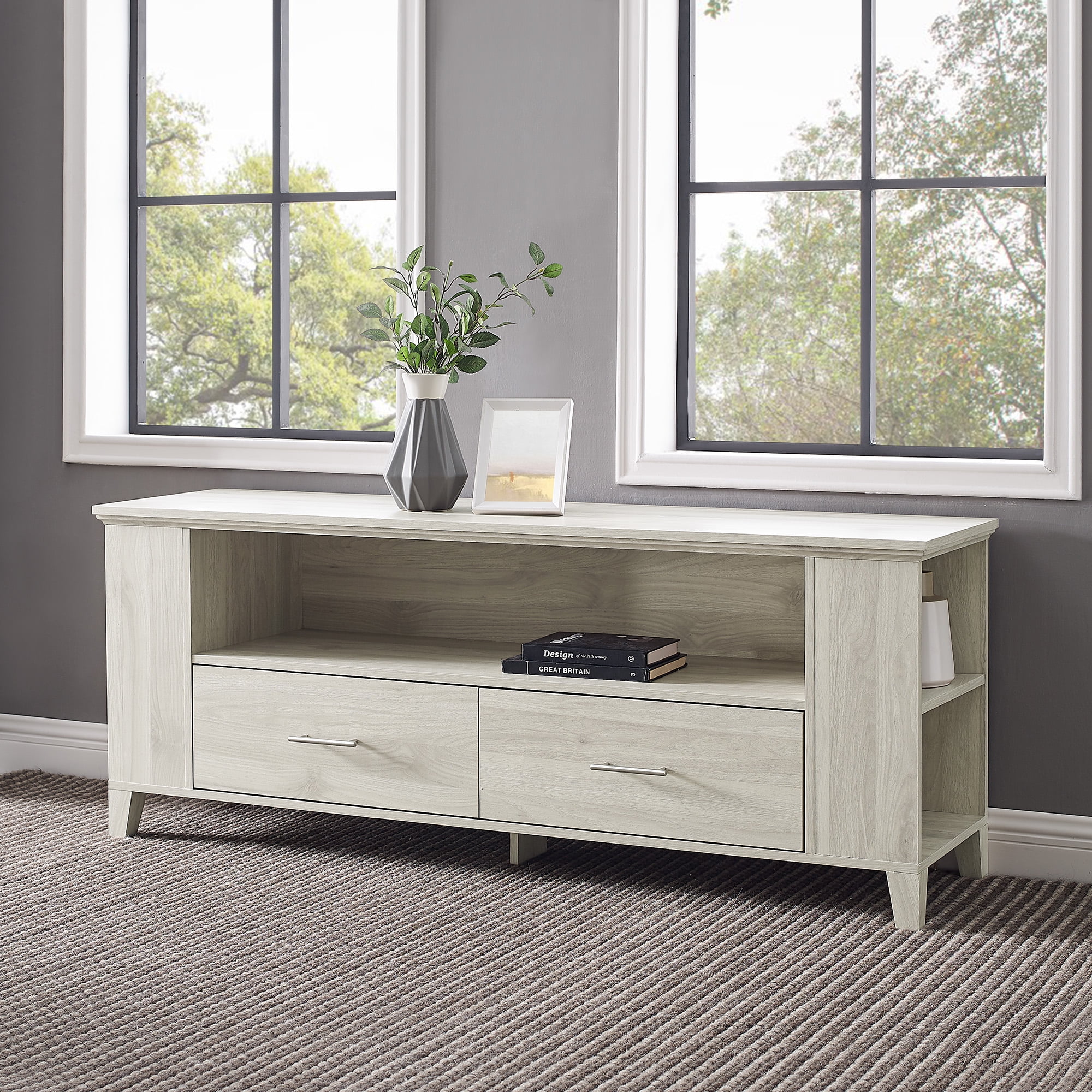 Birch TV Stand with Adjustable Shelves for TVs up to 65" by Manor Park