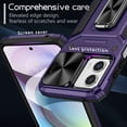 thumbnail image 4 of TECH CIRCLE Case for Motorola Moto G 5G 2023 Back Cover with Magnetic Kickstand+Metal Ring Holder, Shockproof Hybrid Covers [360 Degree Rotating Bracket] [Corner Protection] - Purple, 4 of 8