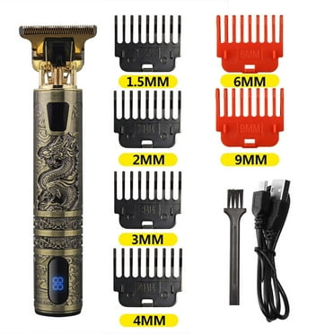 Professional Hair Clippers for Men, Beard Trimmer Men, Electric Cordless Clippers with LCD Screen, Precision T-Blade Trimmer USB Rechargeable Hair Cutting Kit for Men